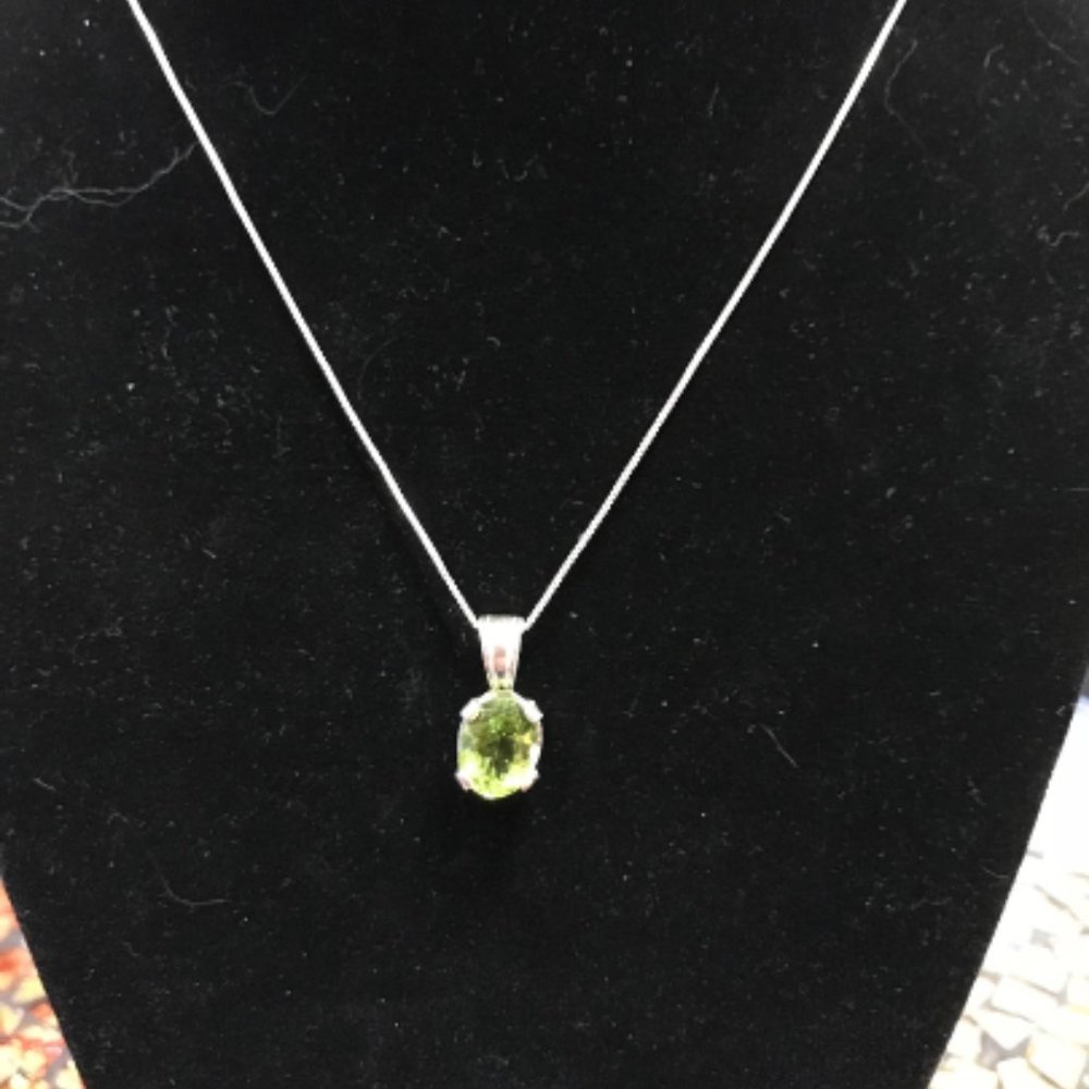 Green Peridot Necklace